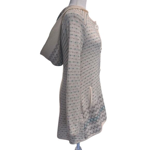 Free People Hooded Knit Cardigan Sweater – XS-Boho Cozy Cottagecore - Picture 3 of 5